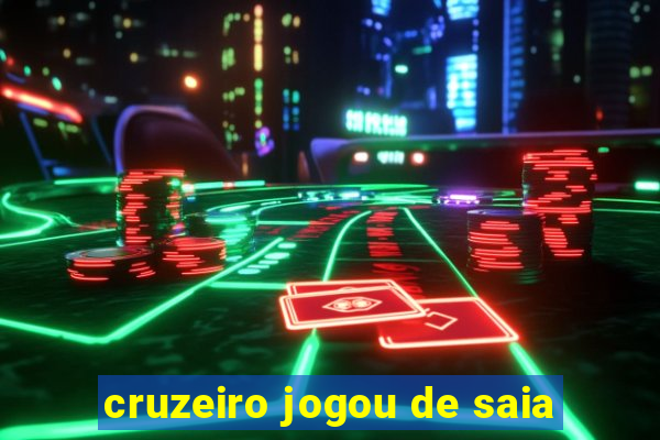 cruzeiro jogou de saia